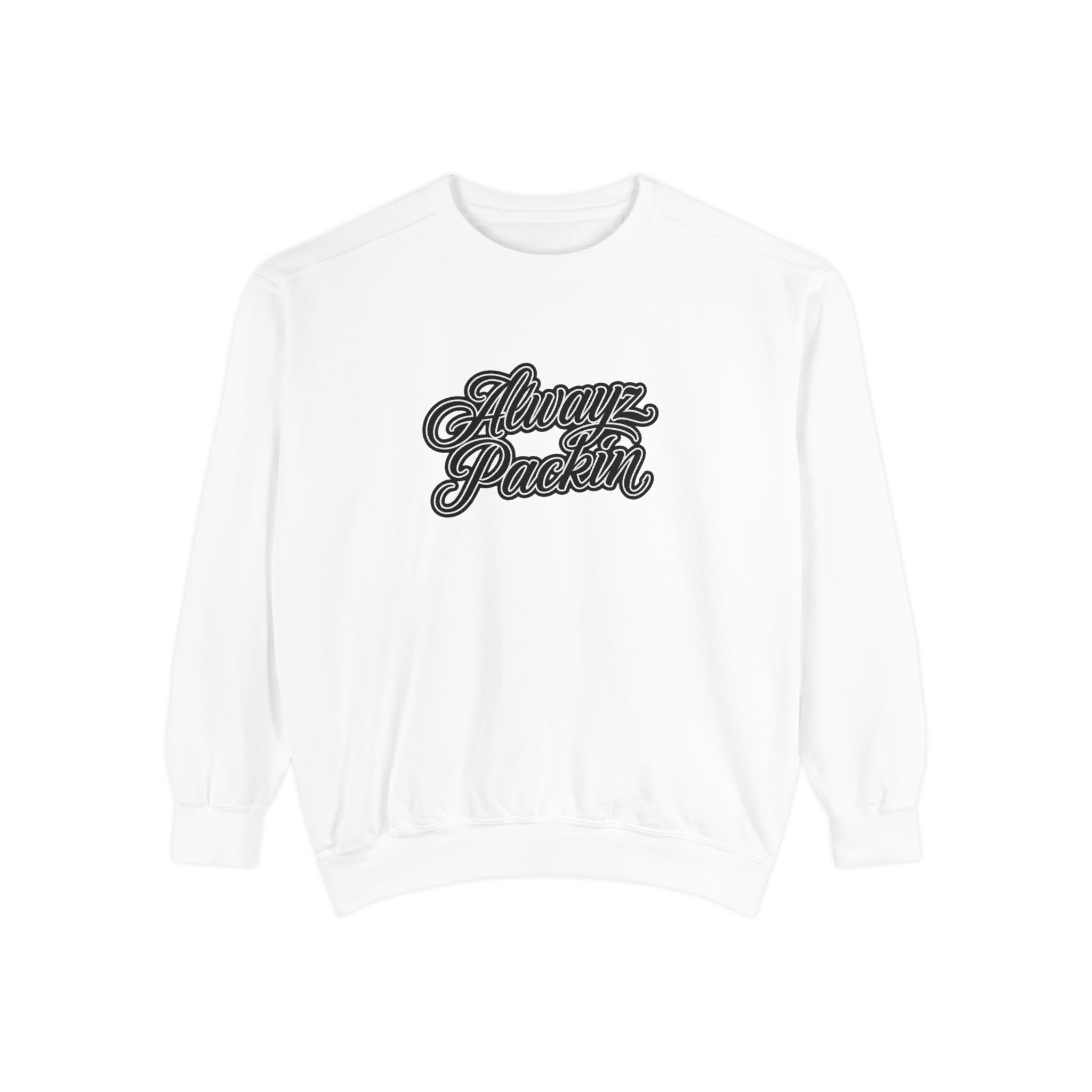 Alwayz Packin Front/ Skull and Guns Back Sweatshirt