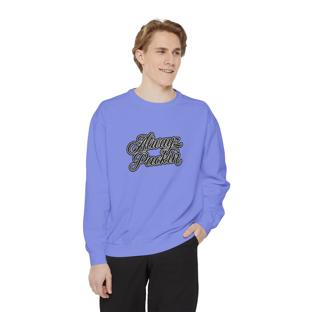 Alwayz Packin Front/ Skull and Guns Back Sweatshirt