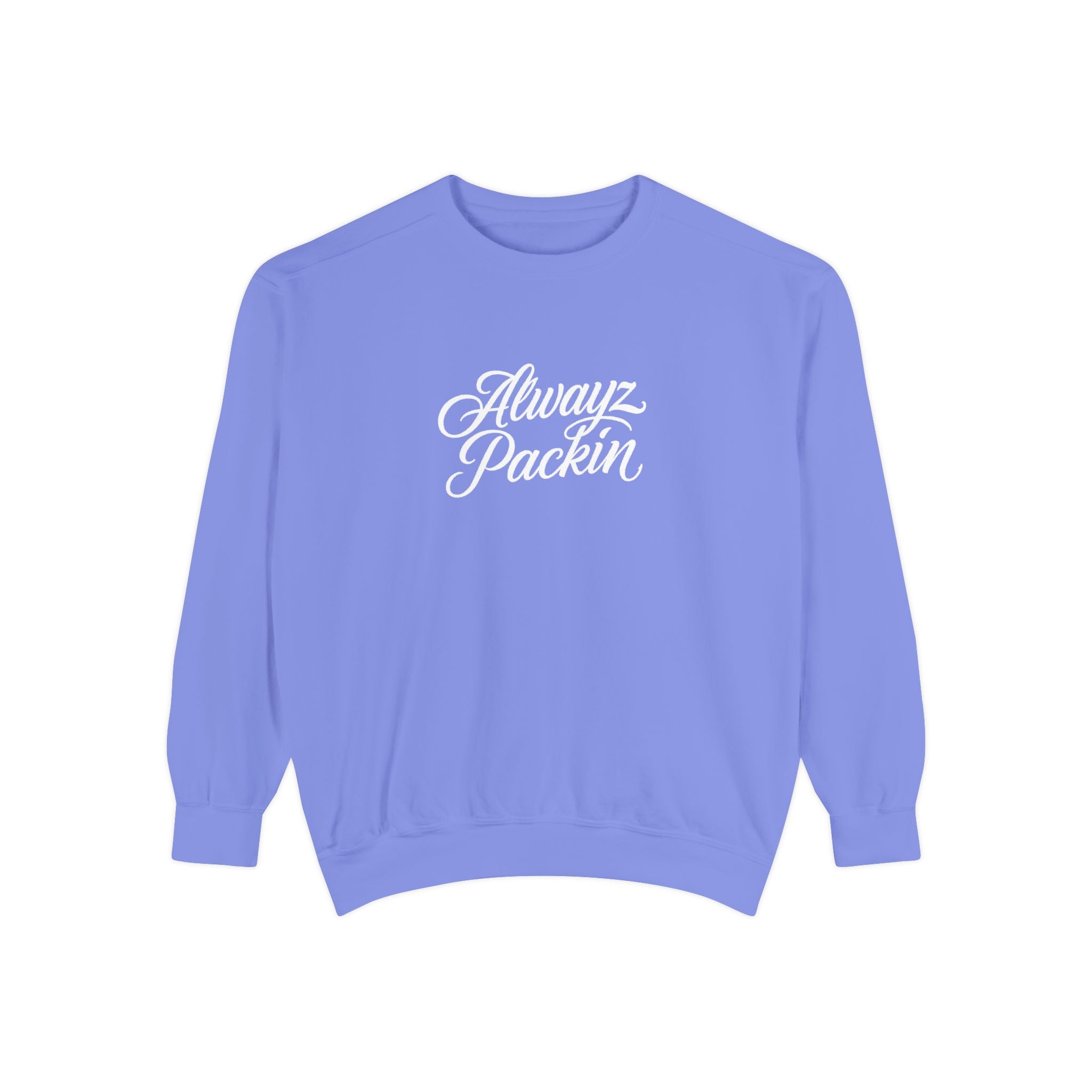 Alwayz Packin Front/ Skull and Guns Back Sweatshirt