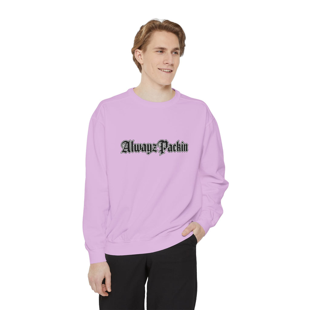 Alwayz Packin Front/ Skull and Guns with Rocker Back Sweatshirt