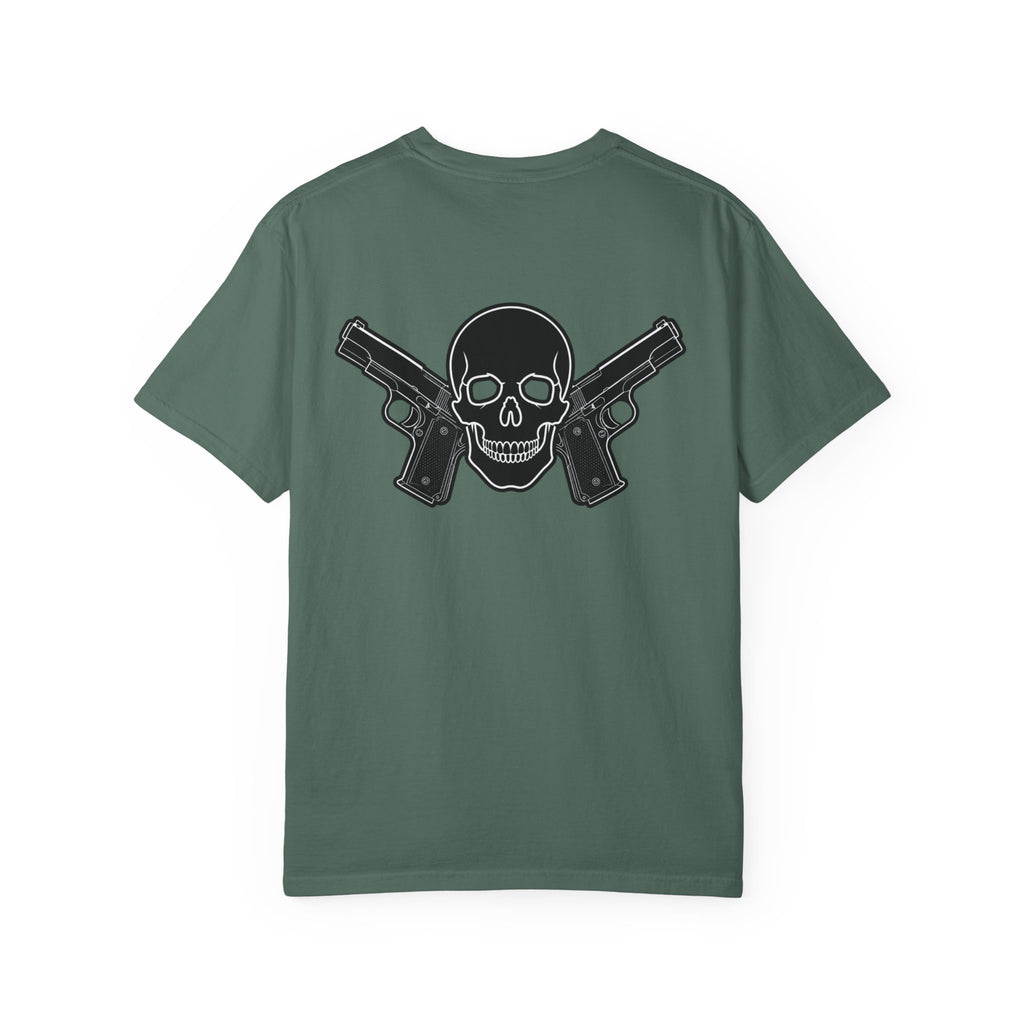 Alwayz Packin Front/ Skull and guns back