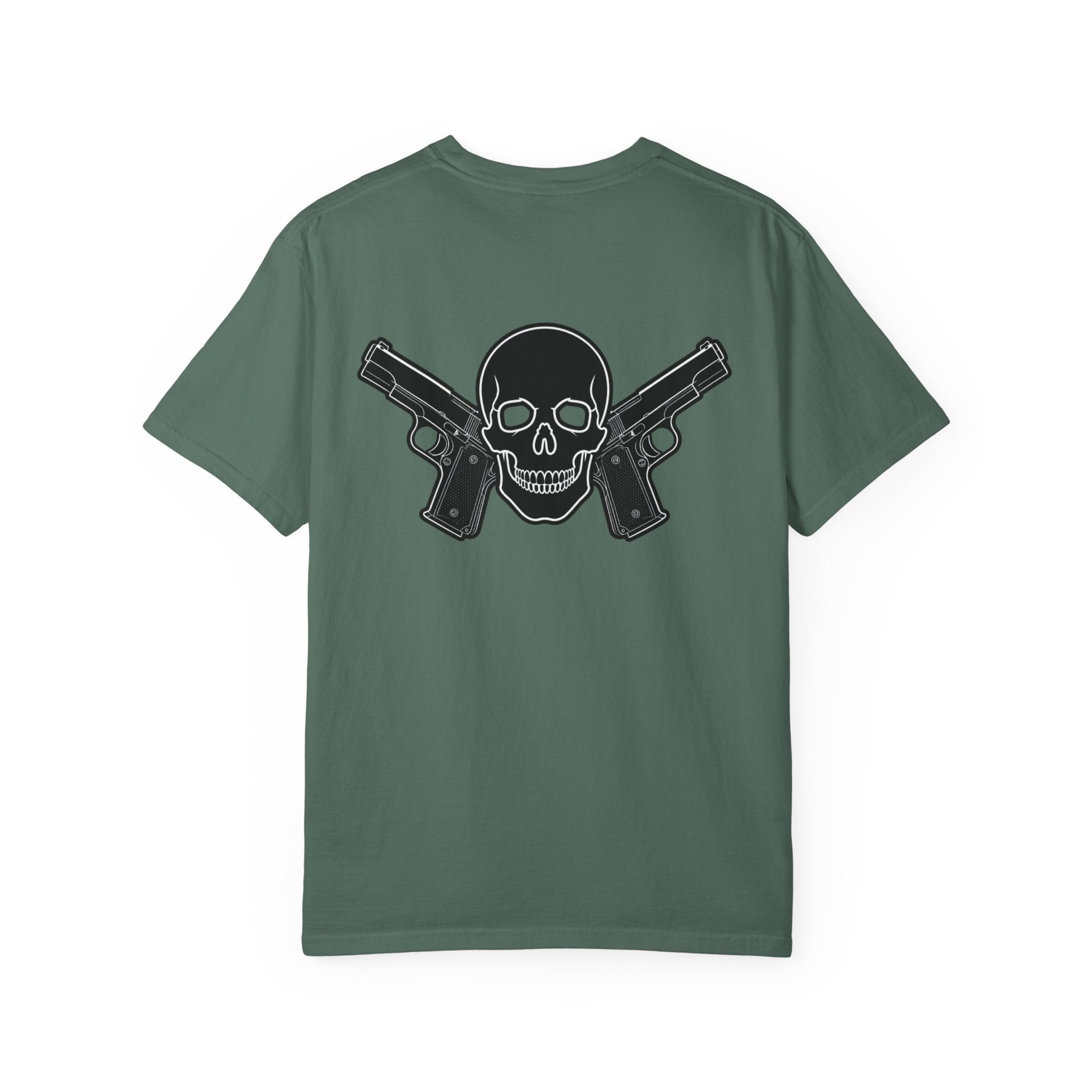 Alwayz Packin Front/ Skull and guns back