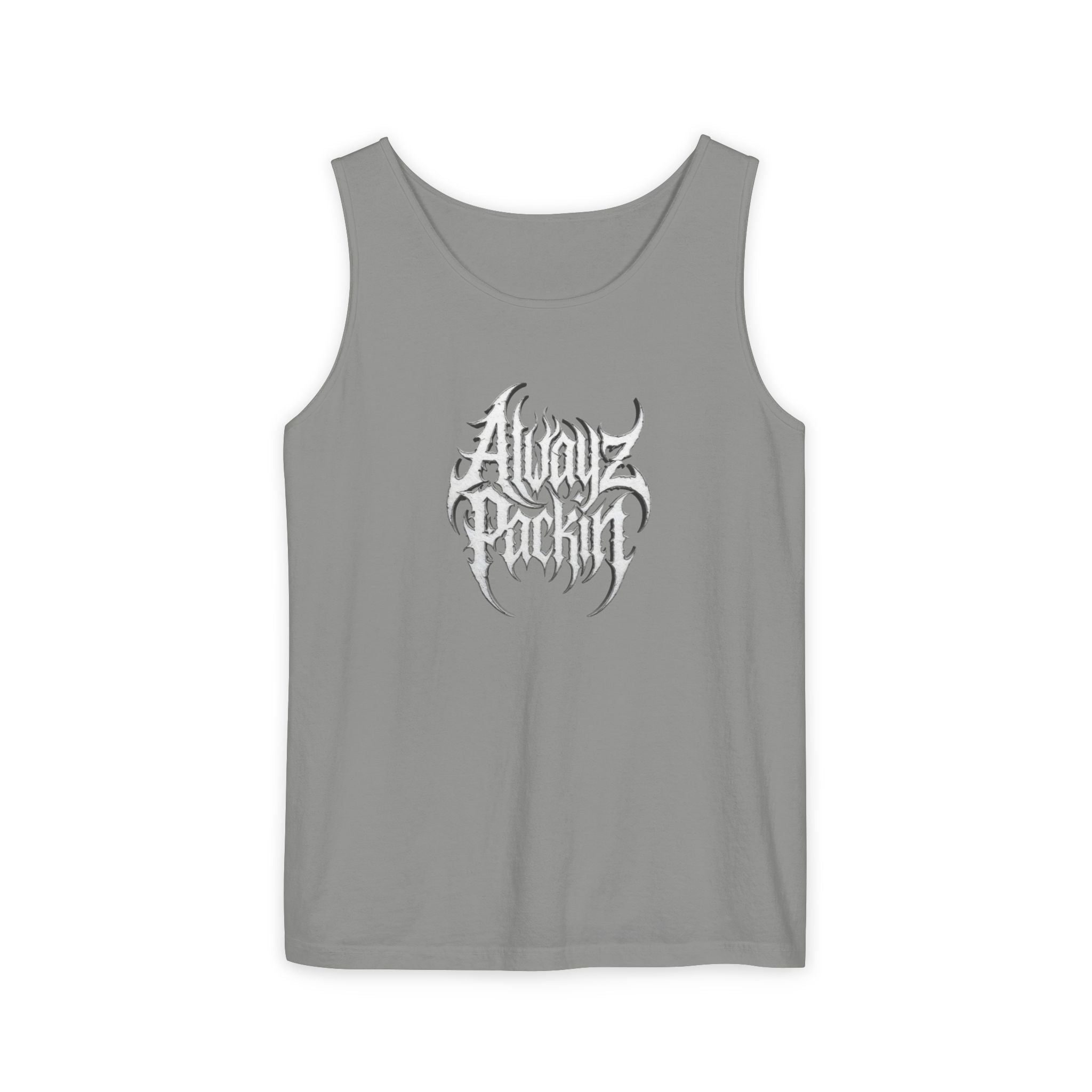 Alwayz Packin Heavy Metal Print Tank Top!