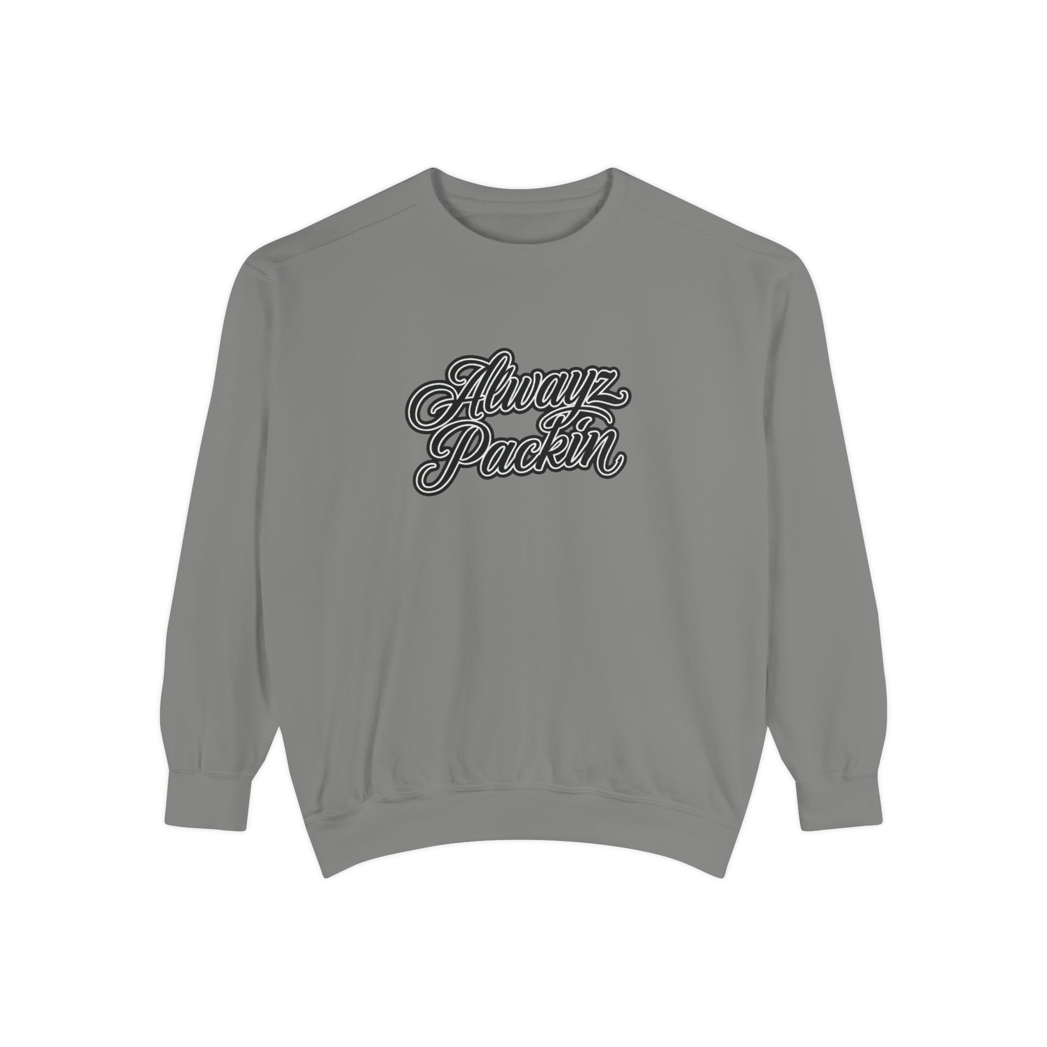 Alwayz Packin Front/ Skull and Guns Back Sweatshirt