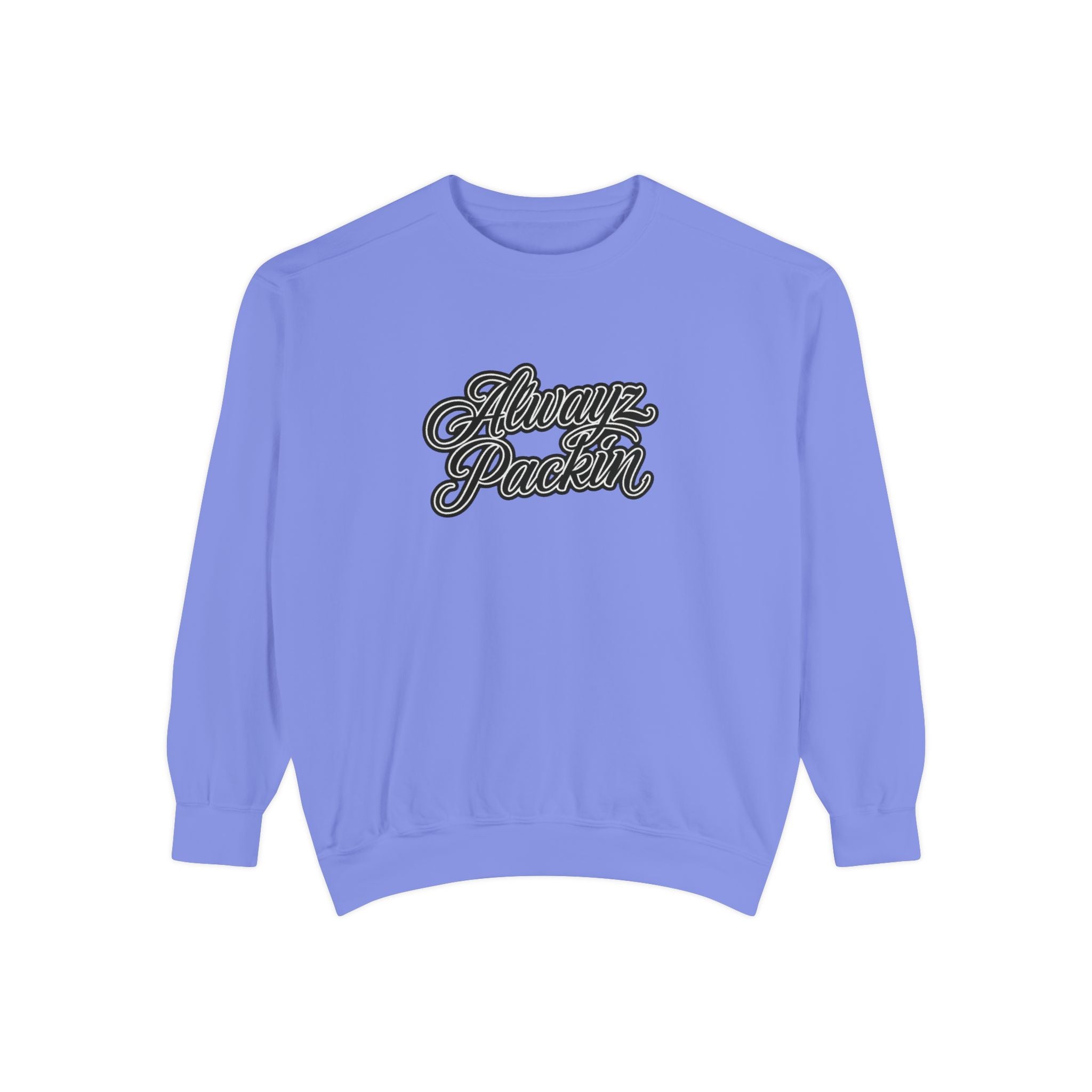 Alwayz Packin Front/ Skull and Guns Back Sweatshirt