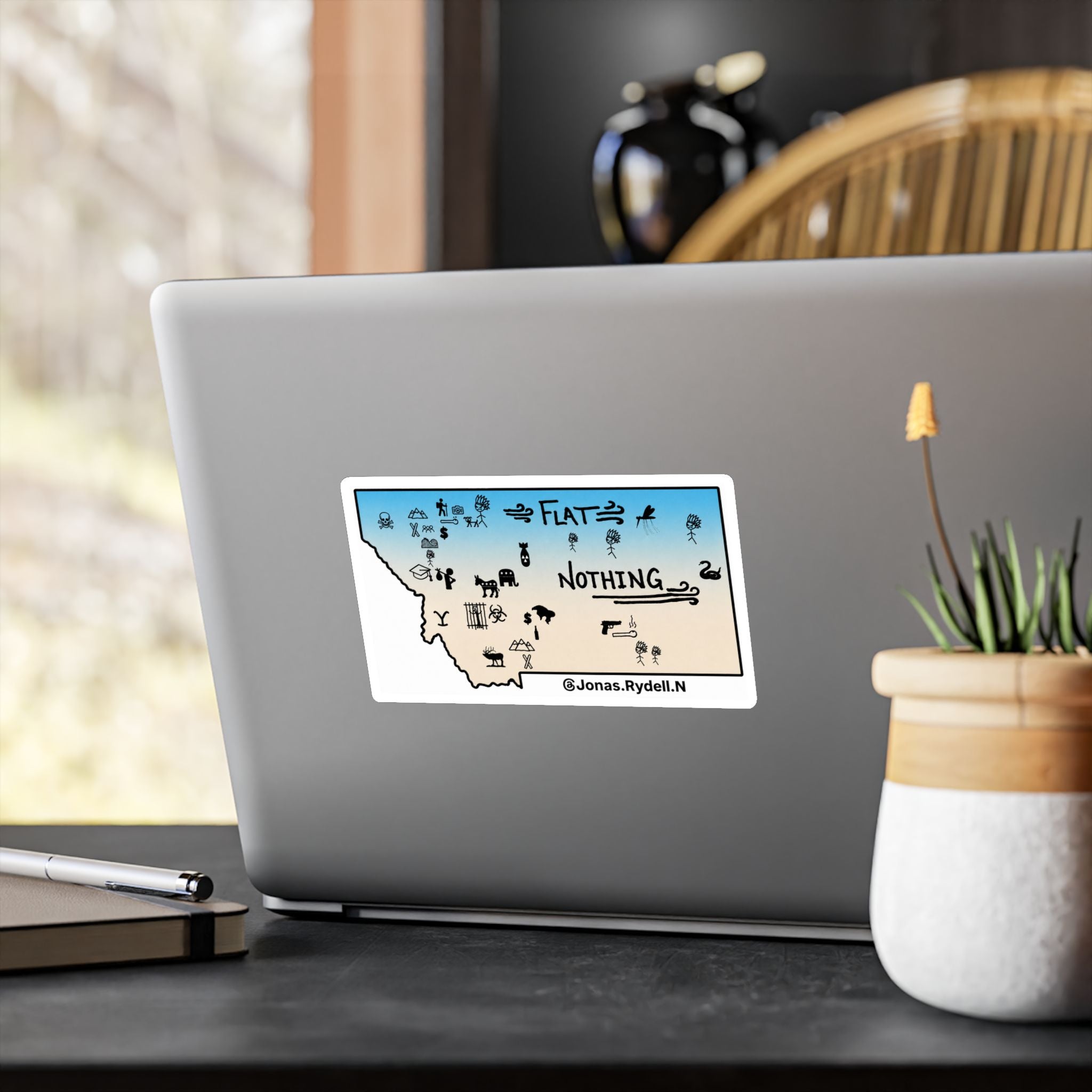 Original Montana Map Sticker