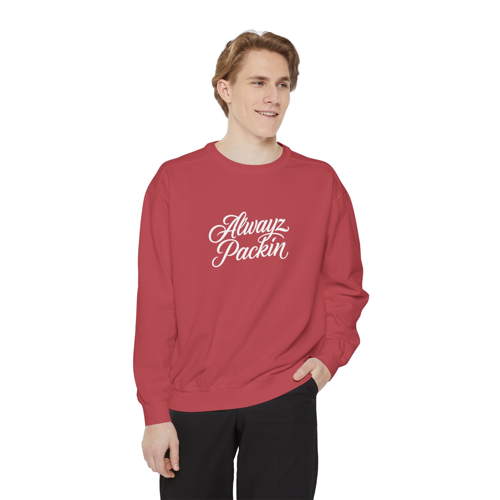 Alwayz Packin Front/ Skull and Guns Back Sweatshirt