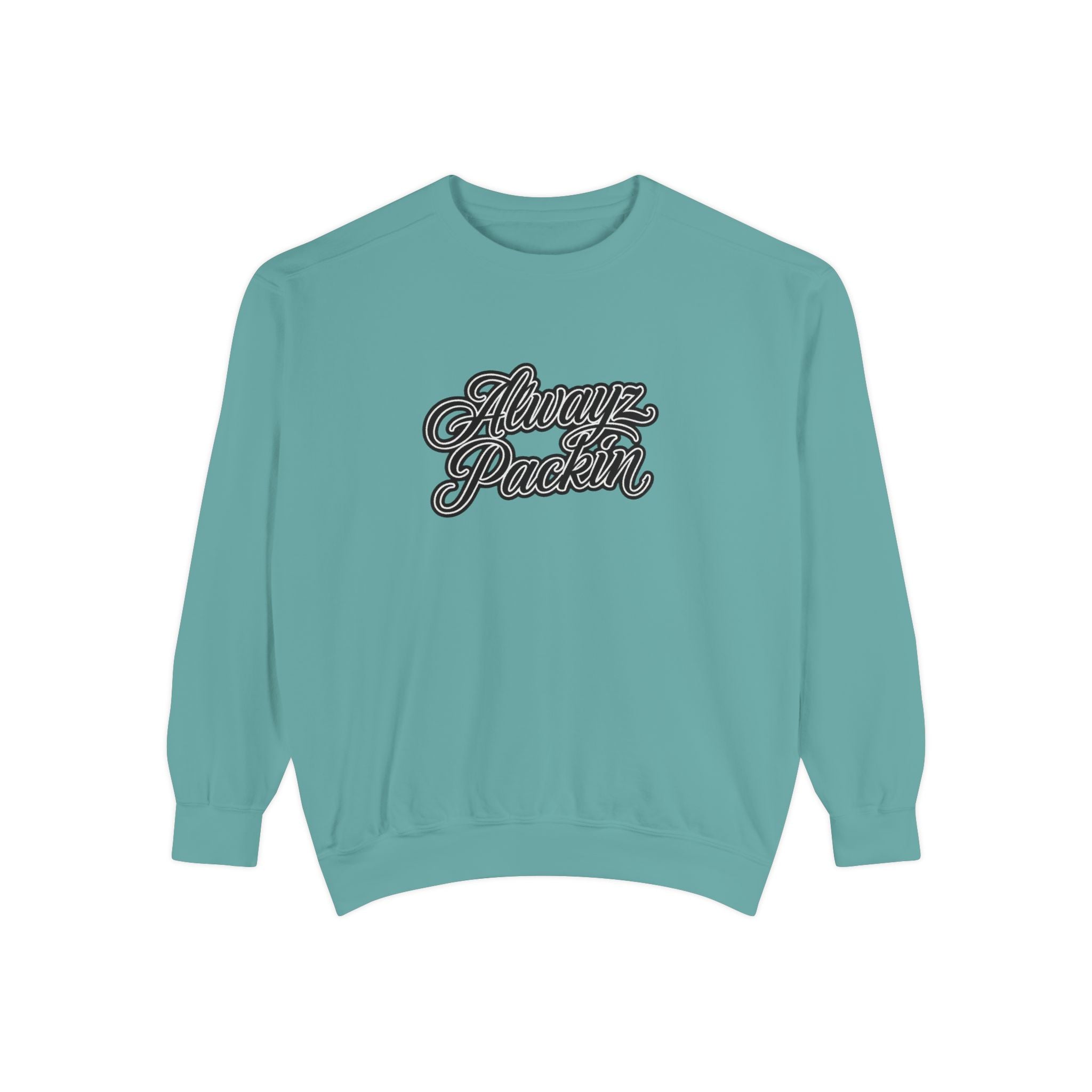 Alwayz Packin Front/ Skull and Guns Back Sweatshirt